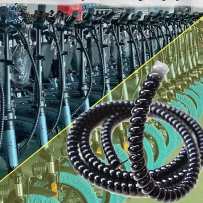 Enrouleur de fil en spirale pour câble de frein de Scooter