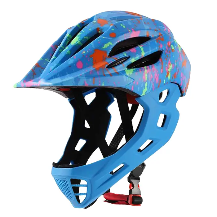Casques de vélo pour enfants 16 évents casque de vélo intégral léger et respirant avec lumière LED a