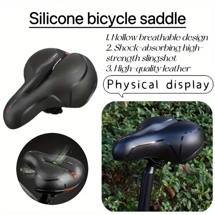 Siège de vélo siège de vélo de montagne selle rembourrée douce ultra-doux coussin de fesses confortable épaissi coussin de siège imperméable univers