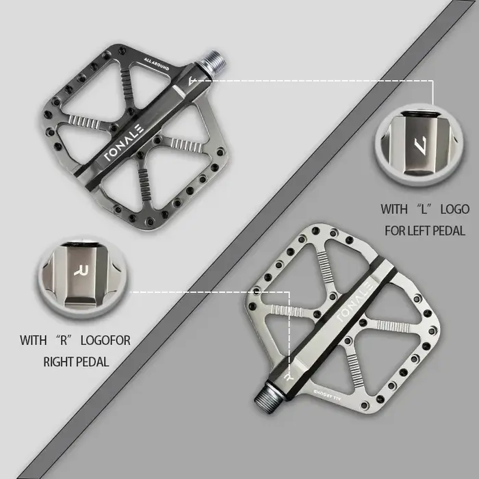 Pédale de vélo VTT en titane antidérapante CNC 3 roulements en alliage d'aluminium Pédales