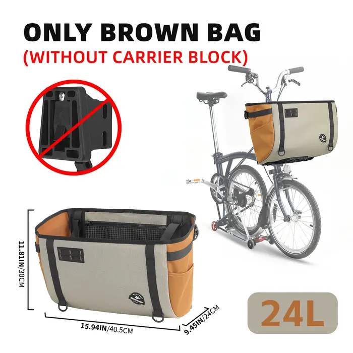 Sac de guidon de vélo Rhinowalk 17L/24L