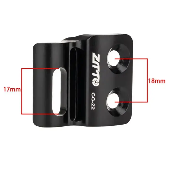 ZTTO Patte de dérailleur avant en alliage d'aluminium compatible cadre carbone fixation directe pour vélos de gravier