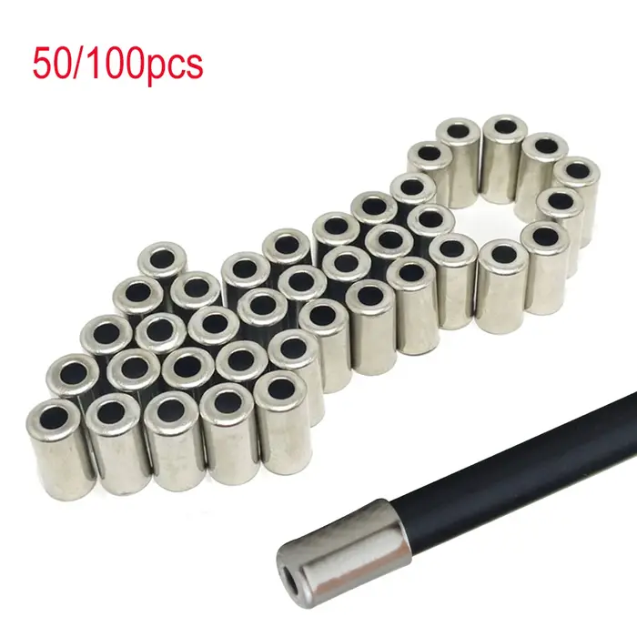 50/100 pièces vélo 5mm boîtier de câble de frein embouts de virole vtt