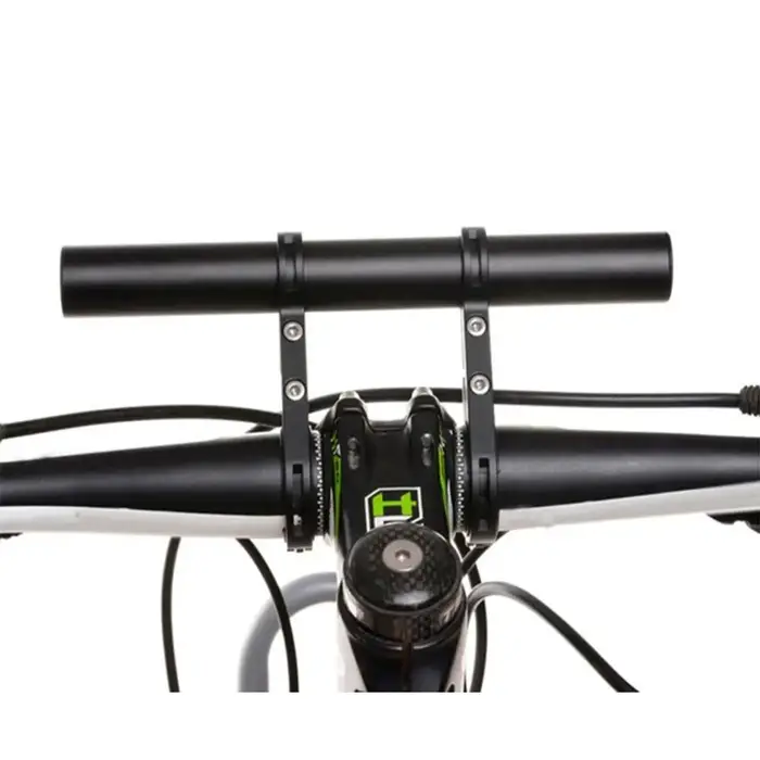 Extension de guidon en acier au carbone pour vélo de montagne route ou BMX avec support de téléphone GPS et accessoires