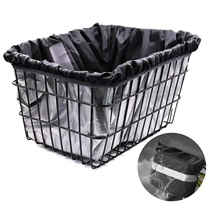 1 ensemble de housses imperméables pour vélo, doublure de panier de vélo étanche, convient à la plupart des paniers de vélo, accessoire de cyclisme, offre spéciale