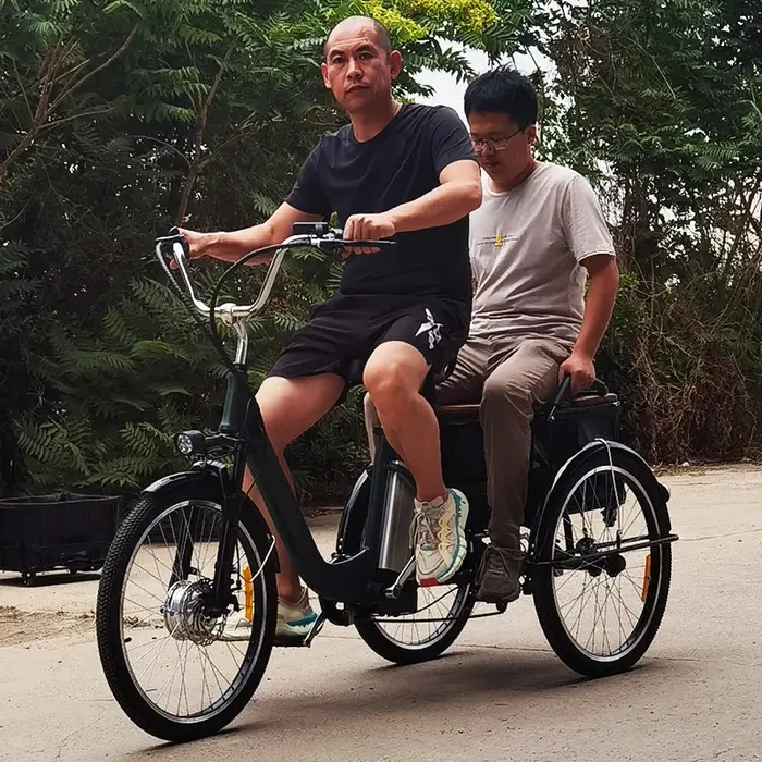 Tricycle électrique pour adultes de 24 pouces