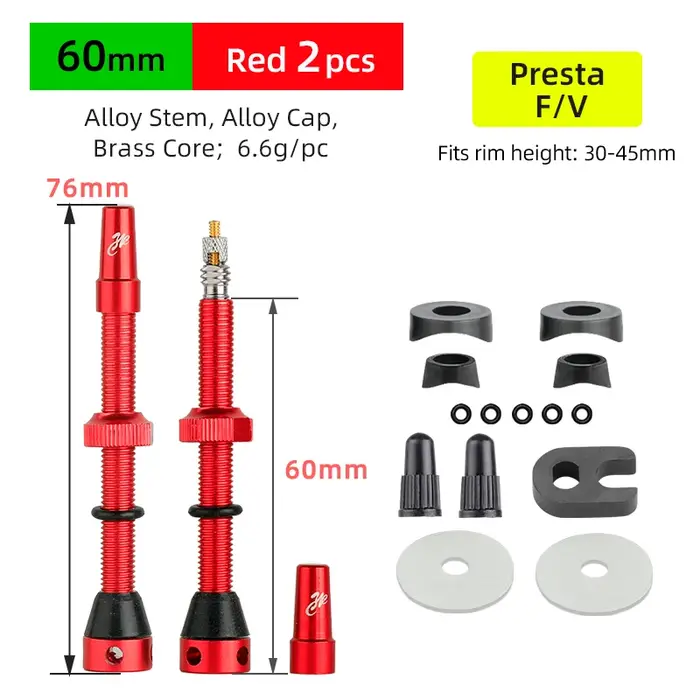 Valve Tubeless F/V pour vélo