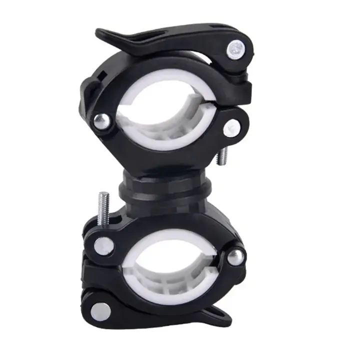 Support de lumière de vélo multifonctionnel rotatif à 360 degrés, support de lampe de poche LED, acc
