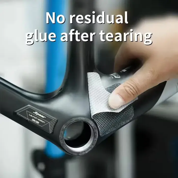 Autocollant de protection de coque de support inférieur de vélo en TPU résistant aux rayures pour cadre de vélo multicolore style sport et extérieur