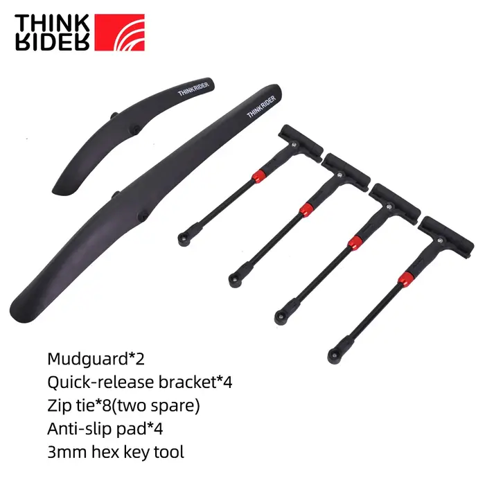 ThinkRider-Garde-boue avant/arrière universel pour vélo de route 700C, ensemble de pièces pour bicyc