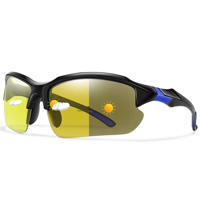 Lunettes de soleil de cyclisme photochromiques pour hommes