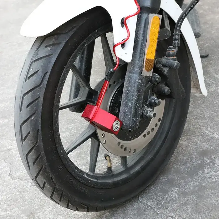 Verrou de disque de frein pour moto, 120CM, câble de rappel pour Scooter, sac de corde à ressort de vélo, câble antivol, Protection, serrures d'alarme