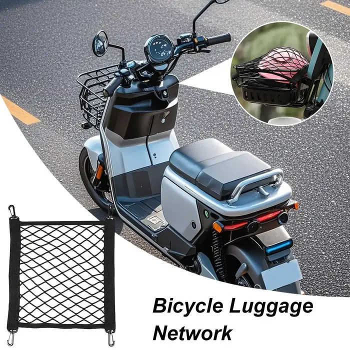 Filet de chargement réglable et compact pour vélo