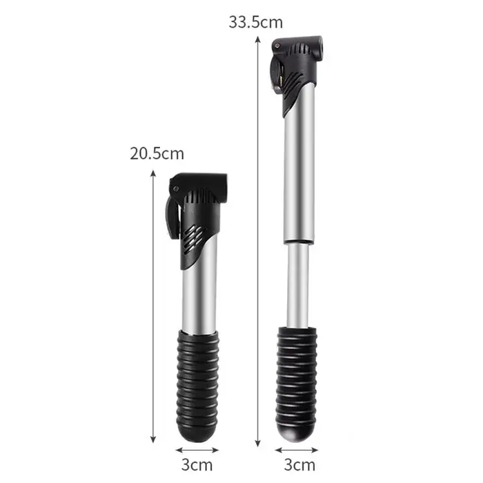 Mini pompe à air portable noir gonfleur de pneus à bille pour vélo basket-ball et jouets gonflables équipement cyclisme universel compact