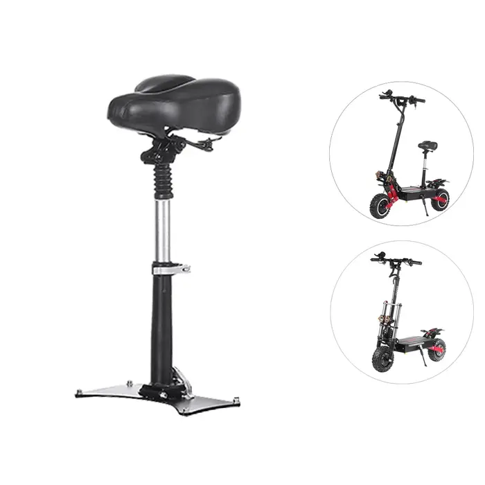 Selle de Siège Pliable pour Scooter Électrique, Absorbe les Chocs, Réglable, Coussin de Chaise Respi
