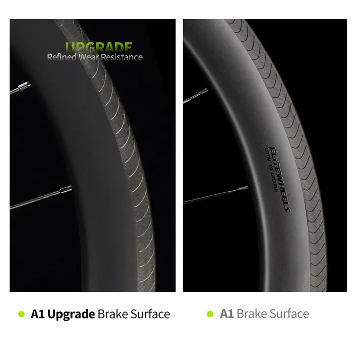 ELITEWHEELS EDGE – paire de roues ultralégères en carbone 1291g pour vélos de route
