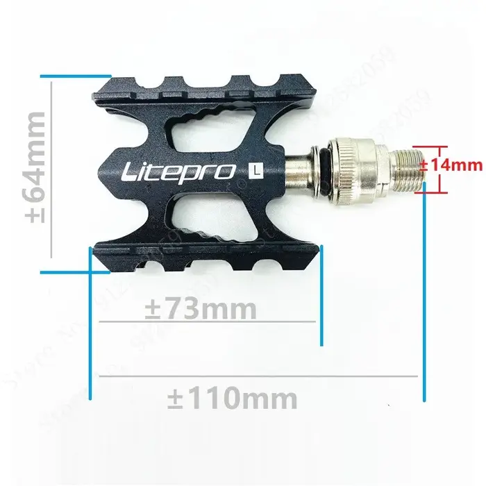 Litepro – pédale de vélo pliante pour Brompton