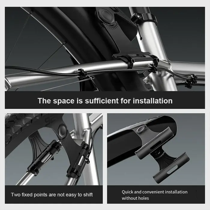 Garde-boue avant et arrière de vélo léger, garde-boue de roue de vélo de montagne réglable, coque rigide, accessoires de cyclisme