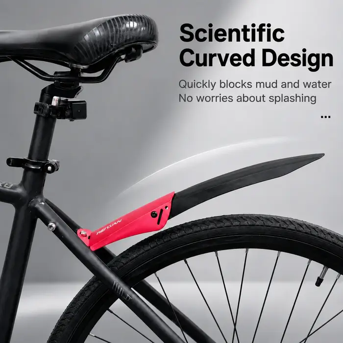 Garde-boue pour vélo pliant 14-20 pouces 412, en alliage d'aluminium et nylon, rétractable et réglable pour la conduite.