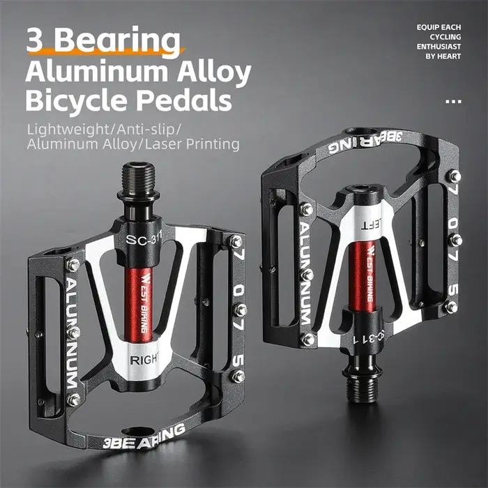 Pédales de vélo en alliage d'aluminium CNC 7075