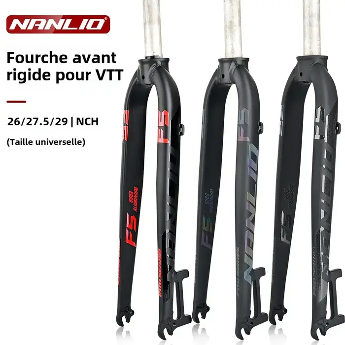 NANLIO F5 fourche de vélo 26/27.5/29 pouces en alliage d'aluminium