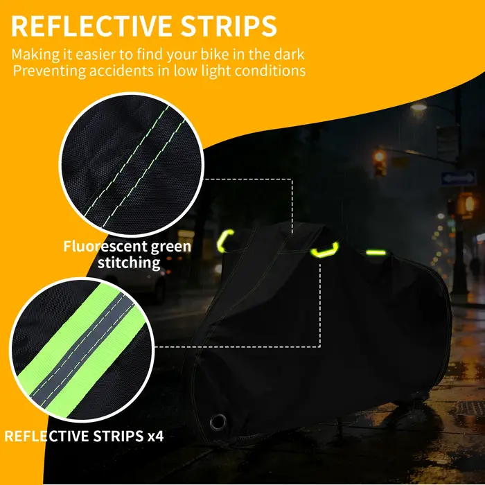 Housse de vélo 210D Oxford imperméable et anti-UV pour l'extérieur avec membrane