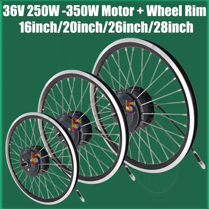 Moteur de jante de roue intégré 16 pouces/20 pouces/26 pouces/28 pouces