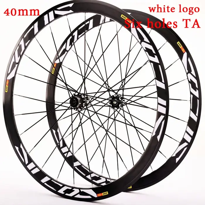Roues de vélo de route super légères 700C 40/50mm en alliage d'aluminium