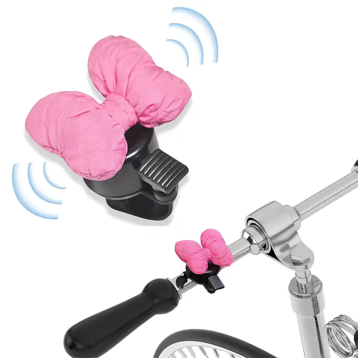 Cloche de vélo à nœud papillon mignon pour enfants filles et garçons