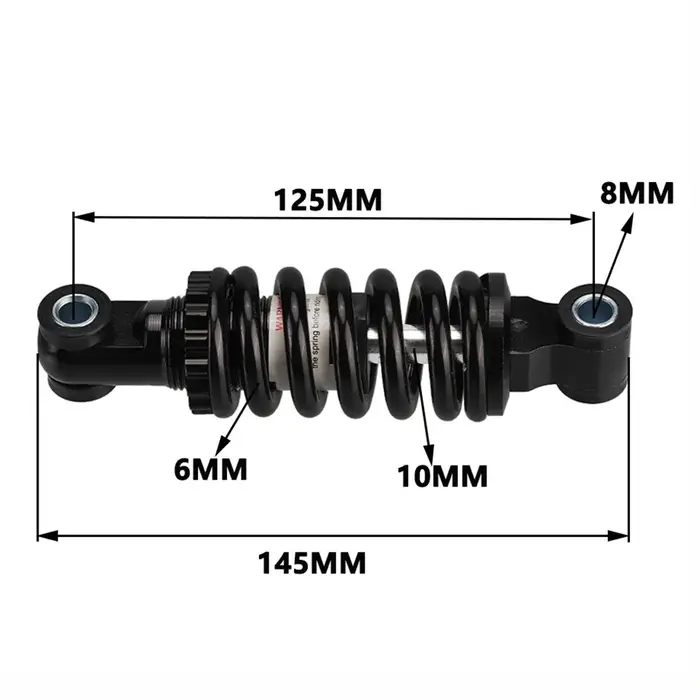 Amortisseur arrière réglable de 125mm