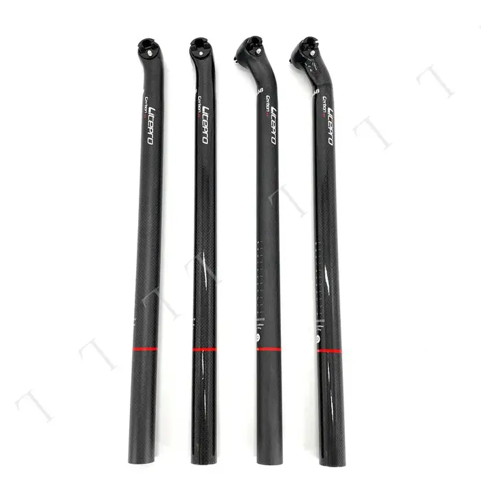 Litepro-Tige de dégager de vélo pliante en fibre de carbone, tige de dégager noire brillante, BYA412