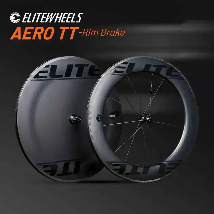 Roues ELITEWHEELS AERO-TT en fibre de carbone pour triathlon