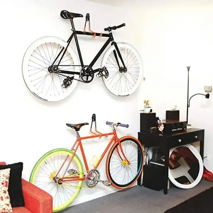 Crochet mural de vélo en métal robuste