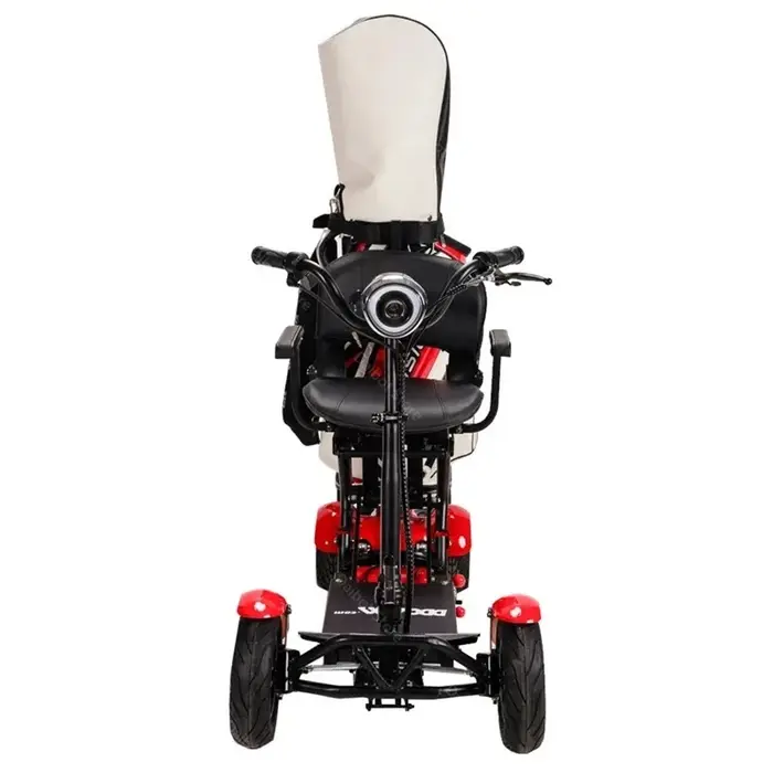 Scooter Électrique Pliable Tout Terrain avec Chariot de Golf