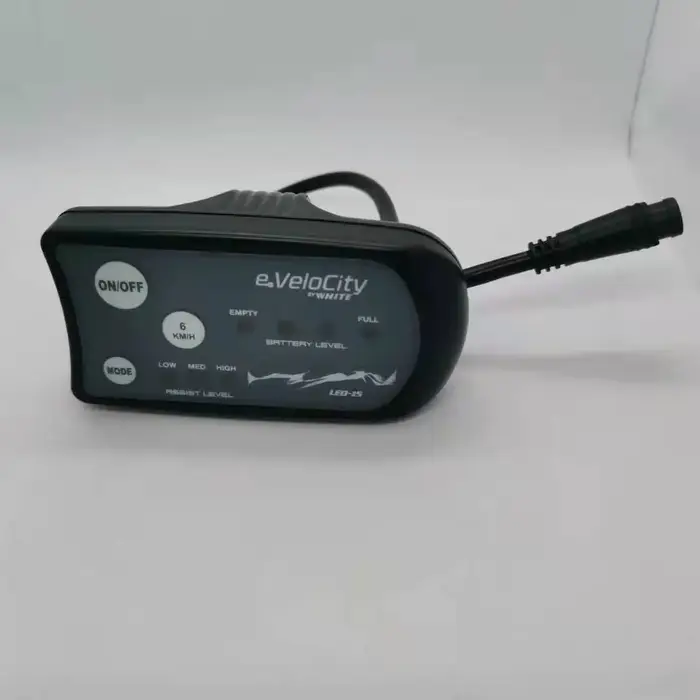 Whitebikes.fi EVELOCITY LED-15 ES DisLplay (personnalisé) du panneau d'ordinateur Digi de vélo électrique EVELO compteur de vitesse de vélo électrique