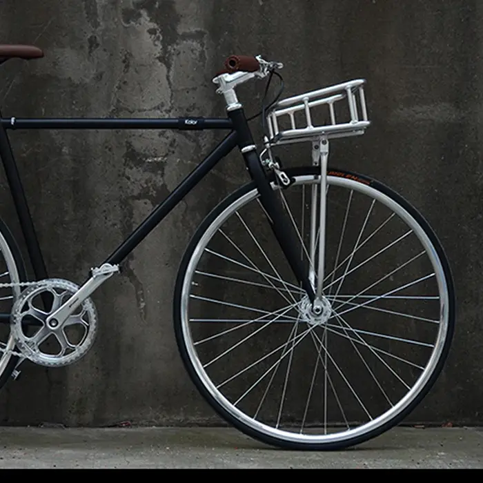 Panier de vélo rétro en bambou