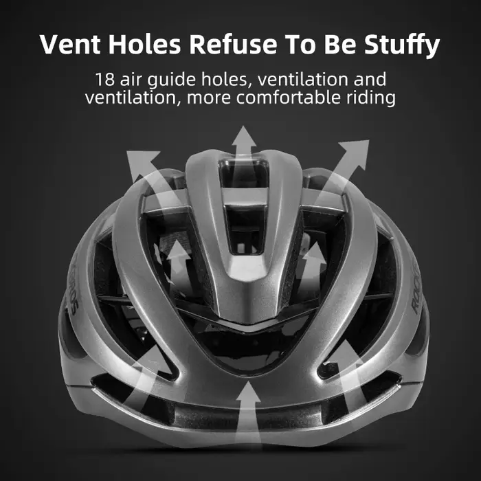 Casque de vélo aérodynamique une pièce