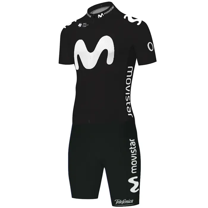 Combinaison de triathlon Movistar pour hommes, maillot de course sur route, combinaison de cyclisme,