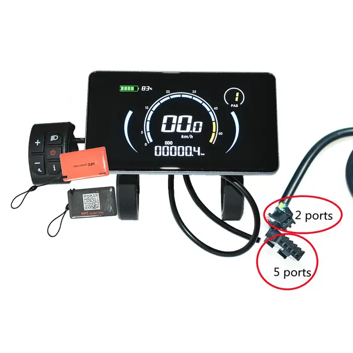 Compteur de vélo électrique avec écran LCD