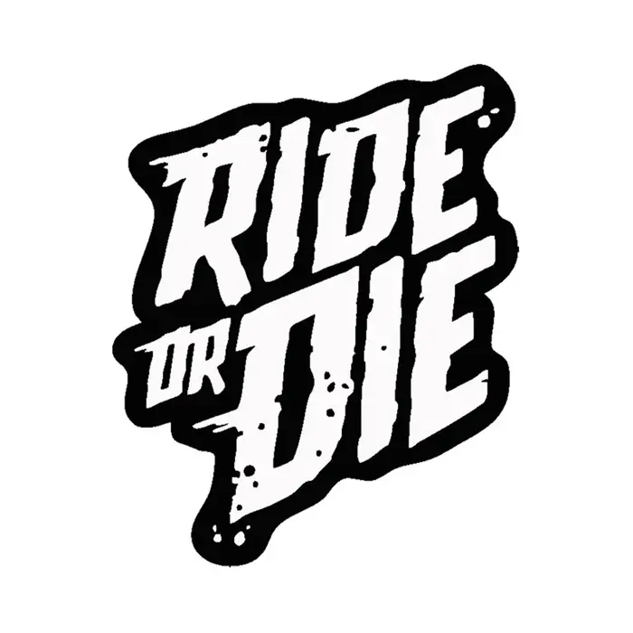 Ride or Die – autocollants de cadre de vélo
