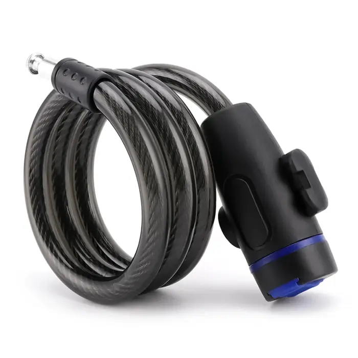 Antivol de vélo avec 2 clés - Câble de sécurité antivol en acier pour vélo, VTT, vélo de route, trot