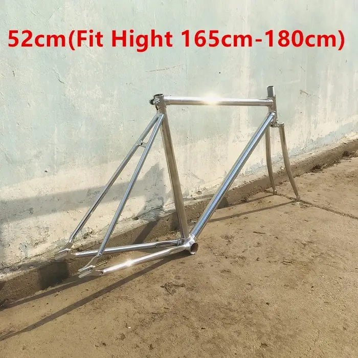 Cadre de vélo Vintage rétro argent 700C