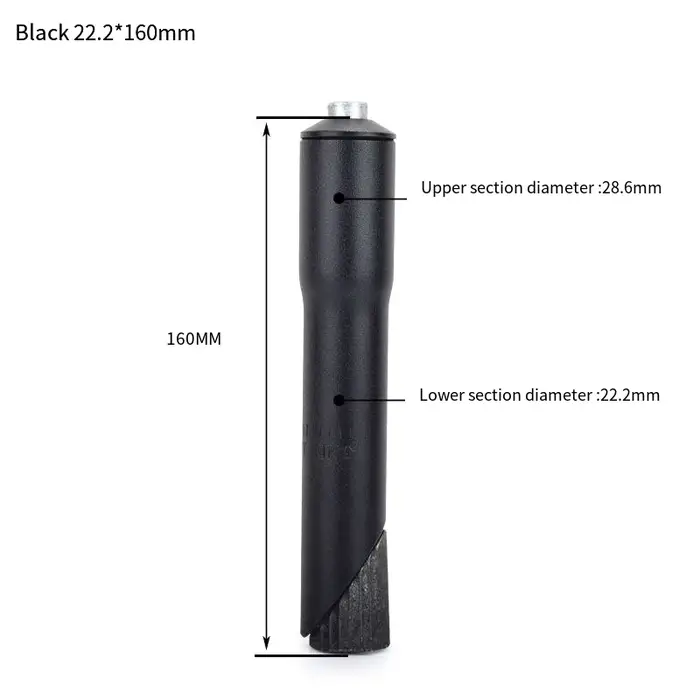 Nouveau【Prolongateur de tige de fourche de vélo 22,2 mm en alliage d'aluminium, adaptateur de rehausseur de tige de vélo de route et de montagne pour tube de direction sans filetage】