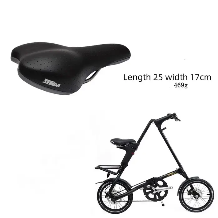 Selle de vélo strida 25x17cm siège souple en silicone pour vélo pliant