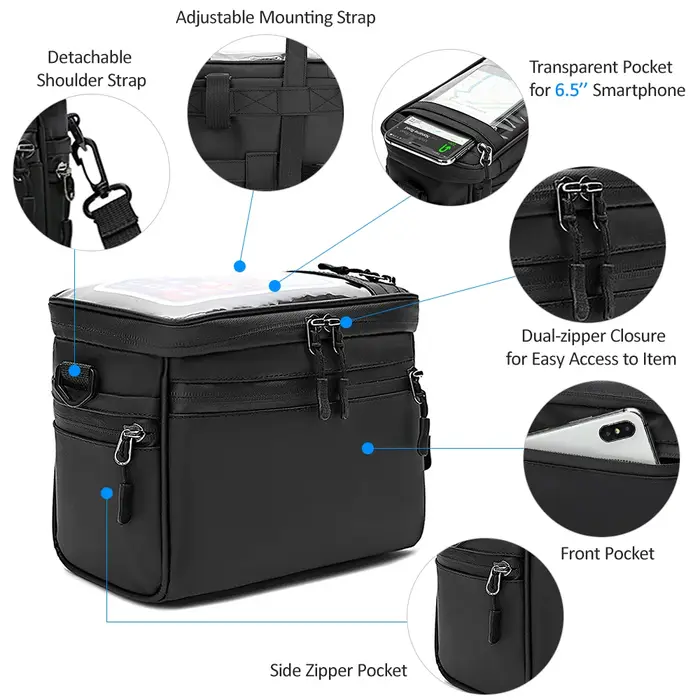 Sac de guidon de vélo en poudre Electrolux