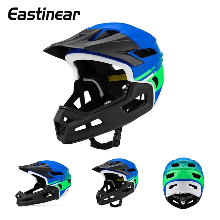 Eastinear haute qualité montagne tout-terrain casque de vélo 2-en-1 intégral détachable en plein air adulte hommes et