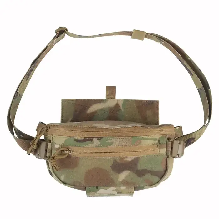 Sac d'accessoires suspendu à double usage – Pochette de rangement extensible et à dégagement rapide pour gilet de chasse