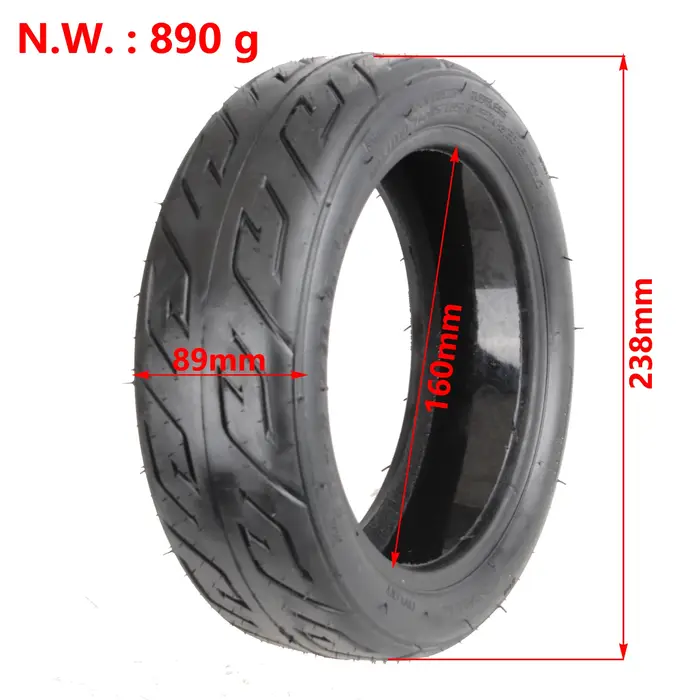 Pneu auto-réparant en gel 10x2.70-6.5 pour trottinette électrique