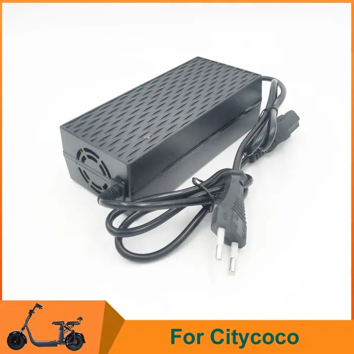 Citycoco Scooter électrique chargeur de batterie alimentation 60V 2A