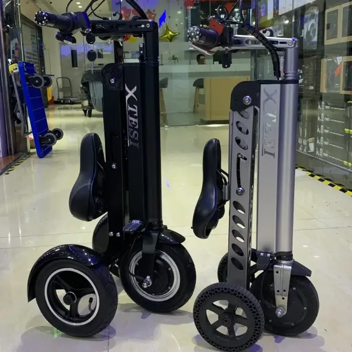 Nouveau Mini petit Tricycle électrique pliable Portable personnes âgées équitation trajet Scooter